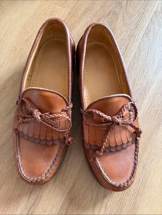 Allen Edmonds Shoes - Allen Edmonds Brown Braided Kiltie Loafers